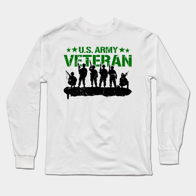 US ARMY VETERAN Long Sleeve T-Shirt by Dumastore12